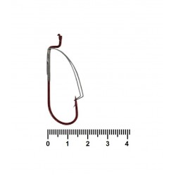 Гачки рибальські, Siweida Single Beak SW-39121, 400шт/уп, колір RED, № 2/0